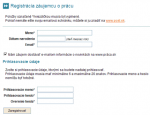 Praca.sk - registrácia záujemcu o prácu