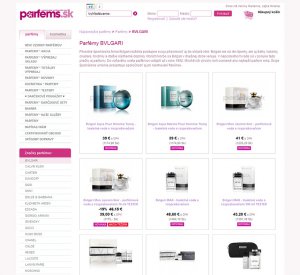 Parfems.sk   webdesign a programovanie e shopu S.Antol